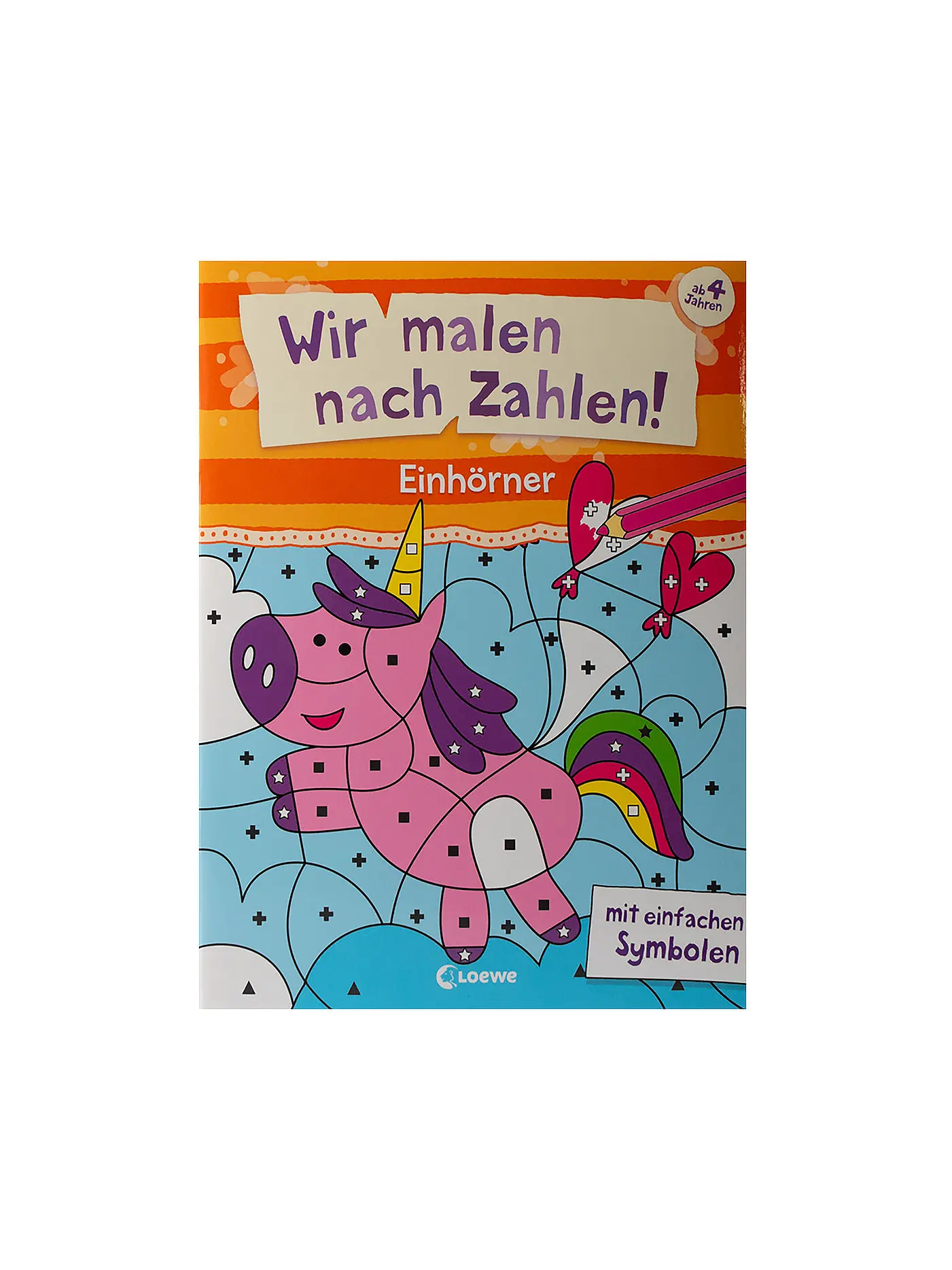 LOEWE VERLAG | Malbuch - Wir malen nach Zahlen - Einhörner | 